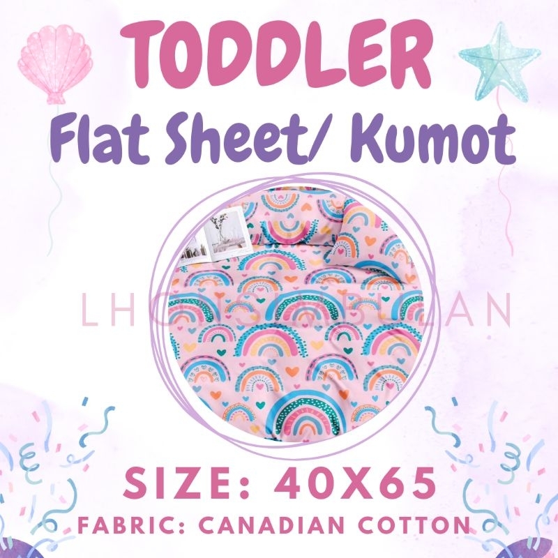 TK TODDLER FLAT SHEET/KUMOT (RAINBOW /SPACE) Shopee Philippines