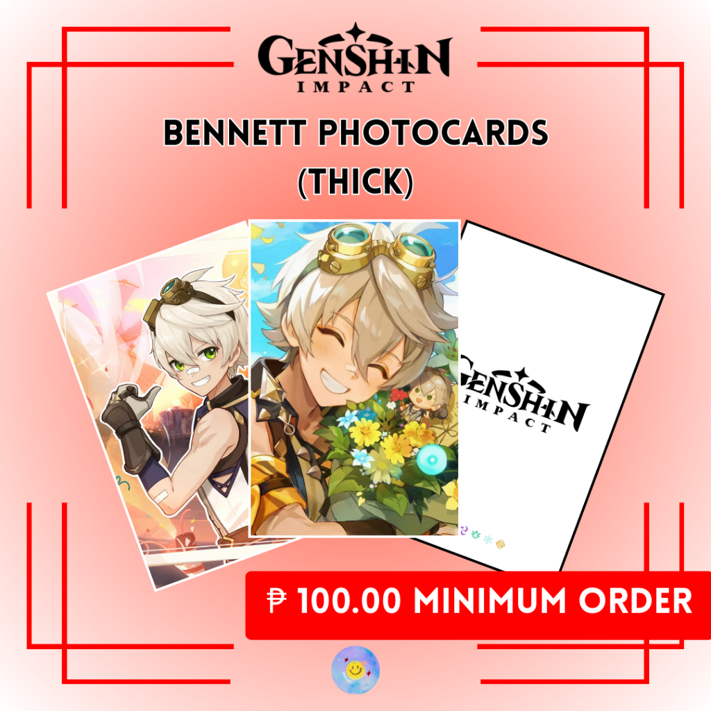 Genshin Impact Merch Boy Crush Thick Photocards Shopee