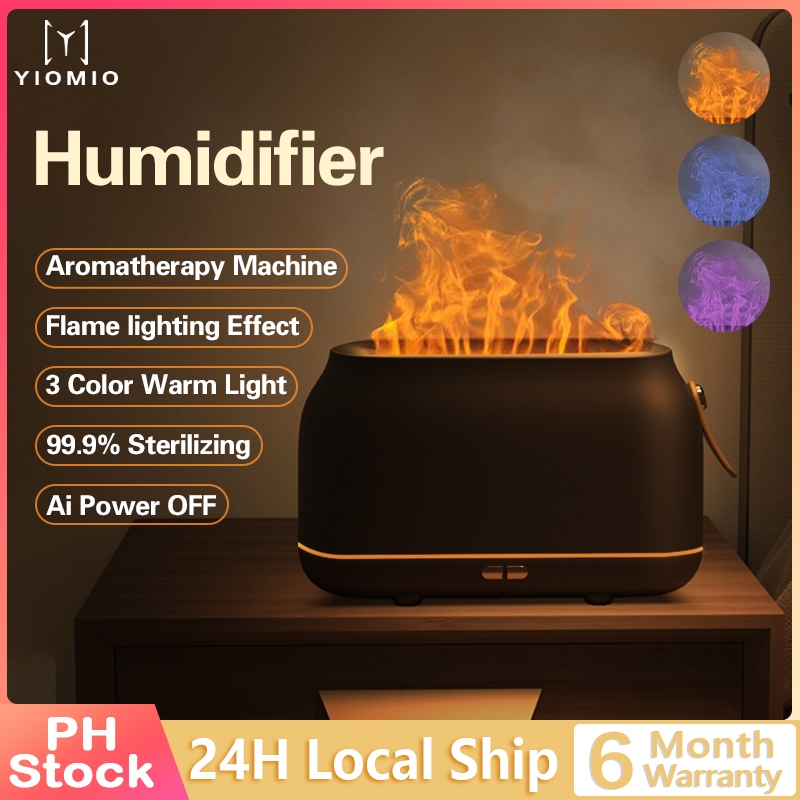 Flame Humidifier Air Purifier Diffuser Aroma Diffuser with essential