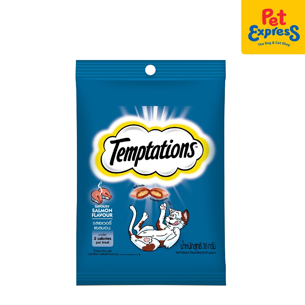 Temptations Salmon Cat Treats 30g (EXPIRATION DATE FEBRUARY 2024