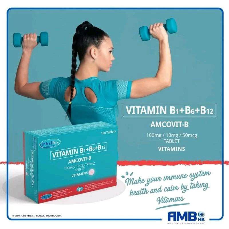 AMCOVIT NERVITA FORTIS MYREVITB Vitamin B1, B6, B12 100tablets