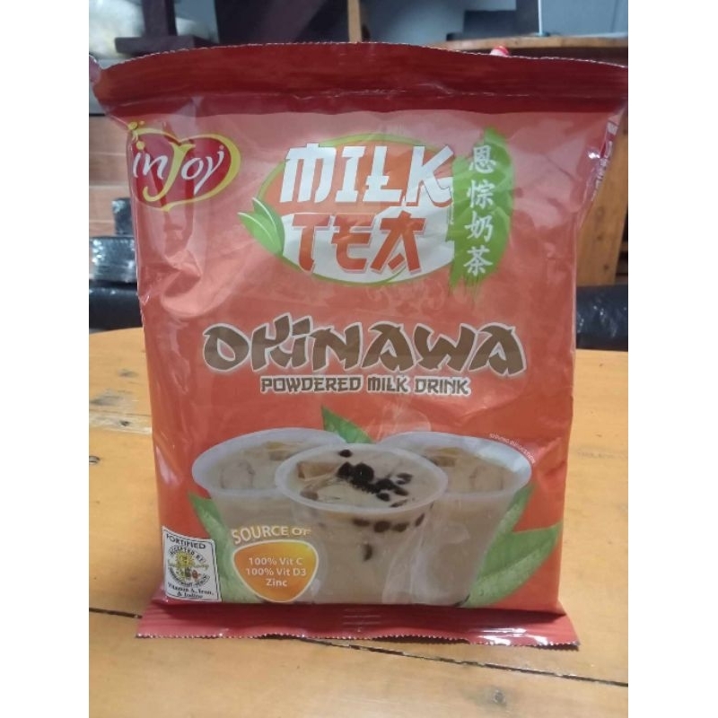 Injoy Okinawa Milk Tea Powder Instant Powdered Milk Tea 500g Shopee