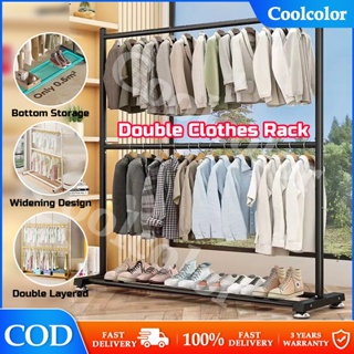 Metal Double Clothes Hanger Drying Rack Stand Hanger Stand Laundry