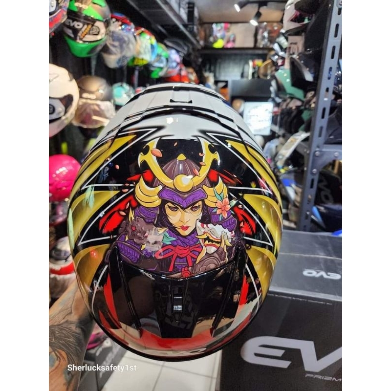 EVO RX5 Katana Half Face Dual VIsor Helmet | Shopee Philippines