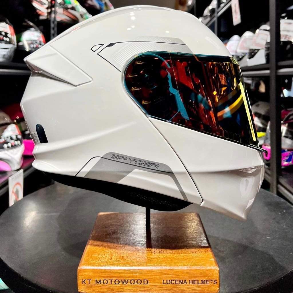 Spyder Helmet Force V2 Modular Dual Visor w/ Free Extra Clear Visor