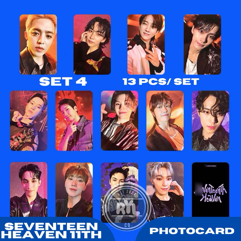 13 pcs/set] SEVENTEEN 'Heaven 11th' Album Photocards with BACK