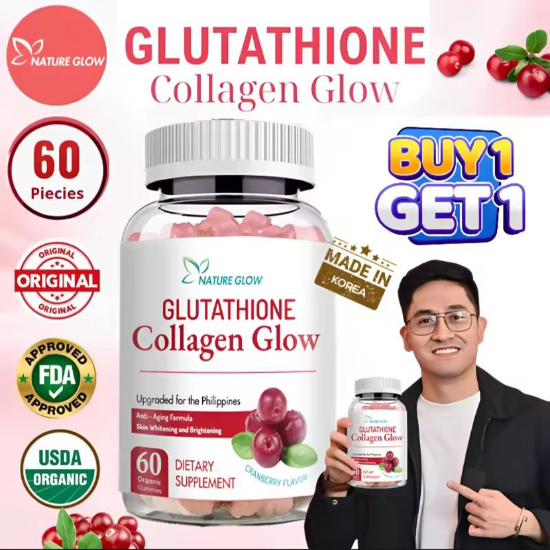 NATURE GLOW GLUTATHIONE COLLAGEN GLOW strawberry and Cranberry Anti ...