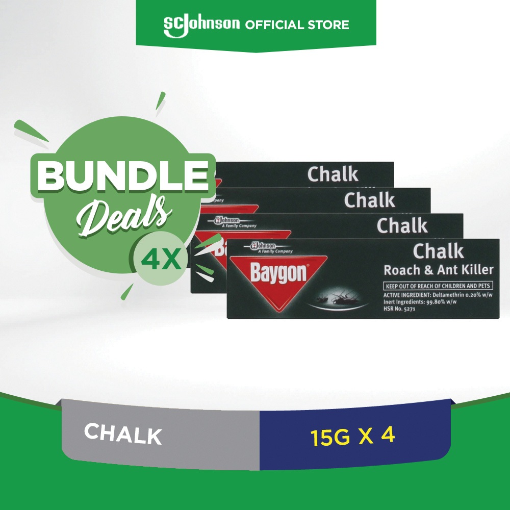 Baygon Roach & Ant Killer Chalk Pack of 4 Shopee Philippines