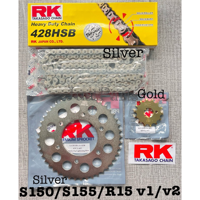 RK TAKASAGO Sprocket Set with Chain SNIPER 150/ SNIPER 155 / R15 (v1/v2