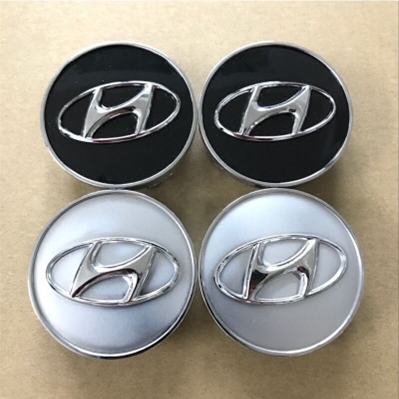 4*PCS 60mm Hyundai emblem Wheel Center Hub Caps logo covers car ...