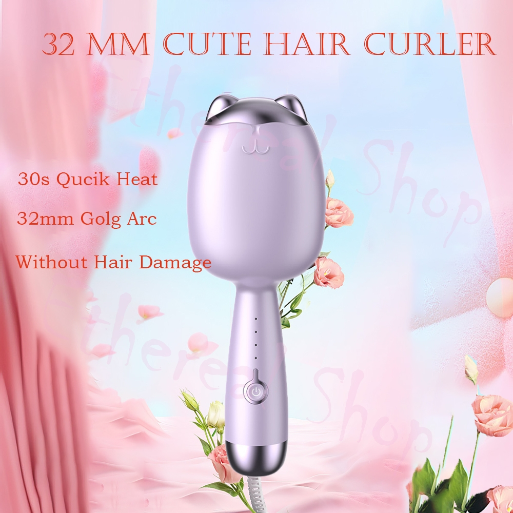 Hair Curler Curling Iron 2 Barrels curl iron hair curling Wave Hair Curlers Large Wave Perm mermaid Shopee Philippines