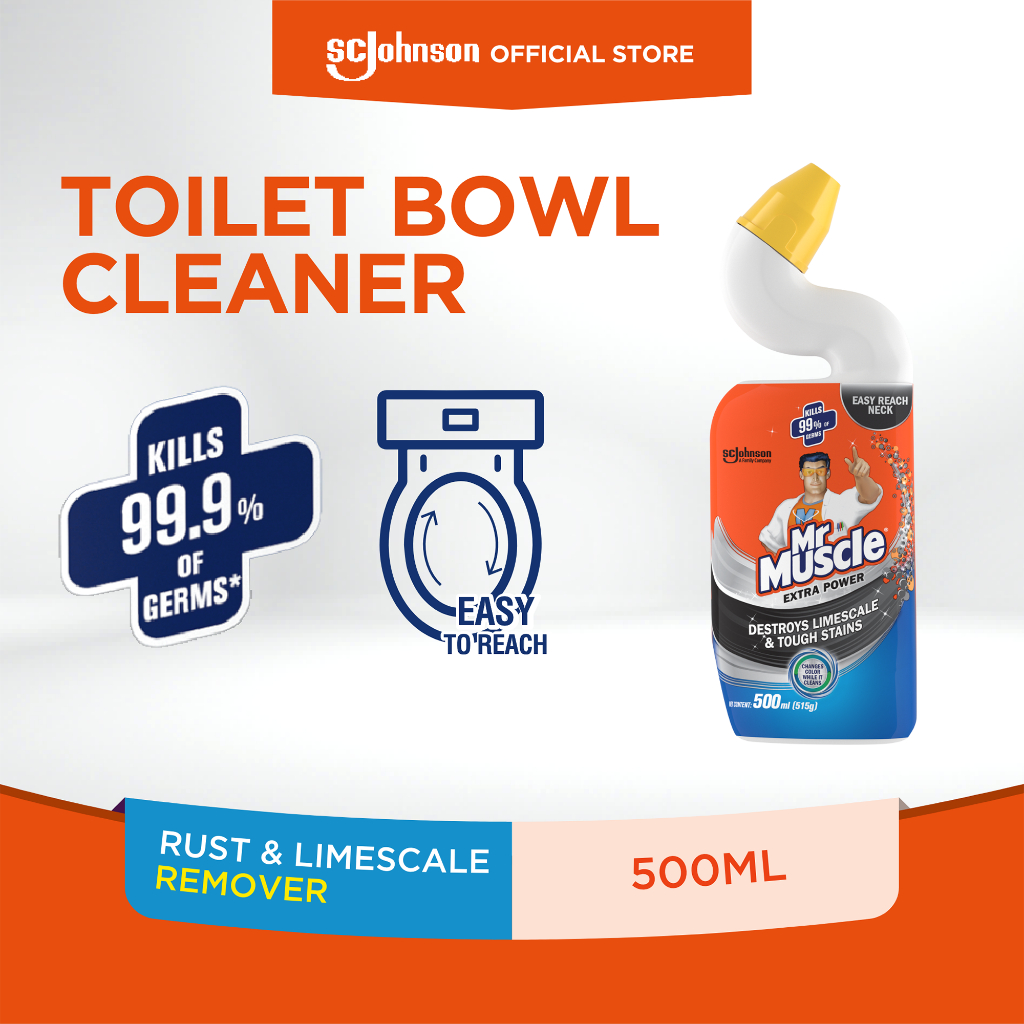 Mr. Muscle Toilet Bowl Cleaner Rust & Limescale Remover Extra Power