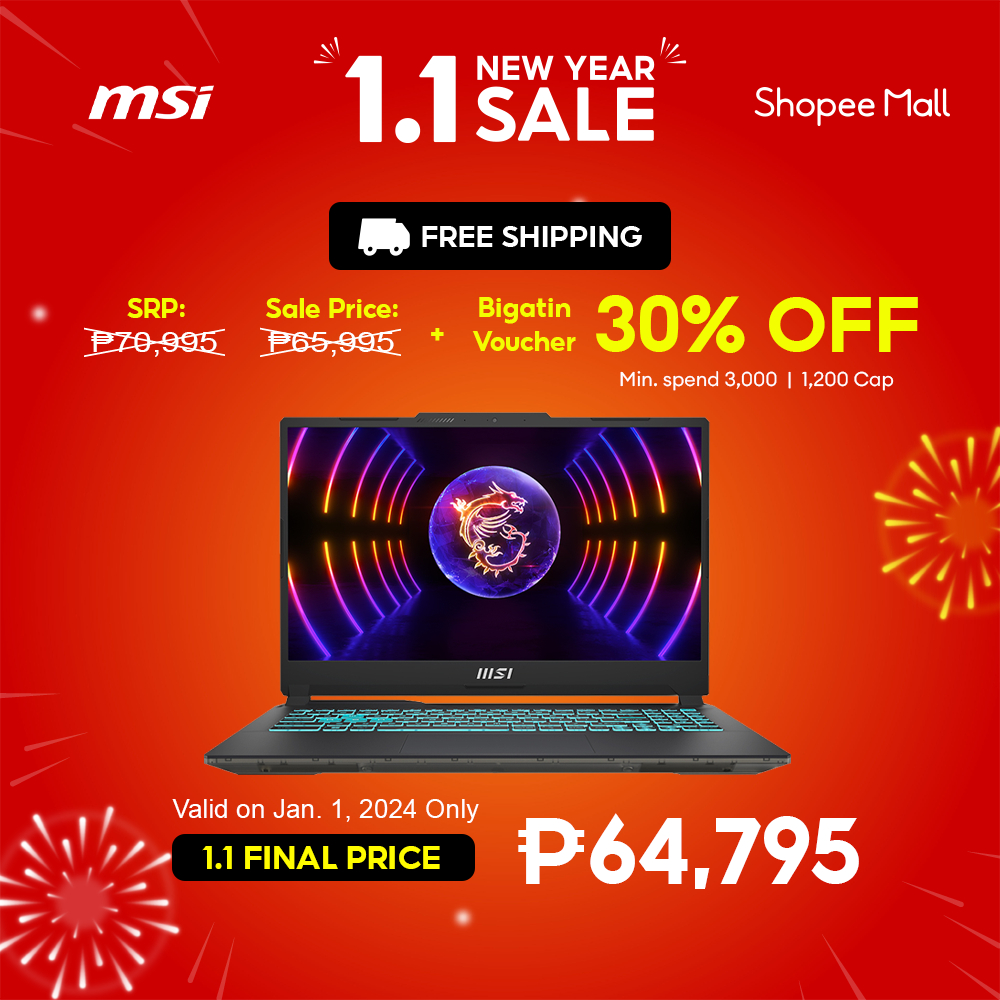 MSI 15 A12VE444PH 15.6" FHD Intel i7 8GB DDR5 512GB SSD RTX