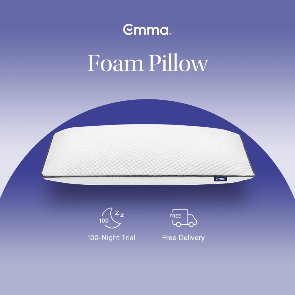 Emma Memory Foam Pillow Ergonomic, Hypoallergenic, Washable Emma