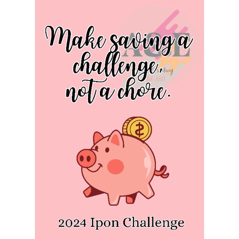Ipon Challenge 2024 notepad Shopee Philippines