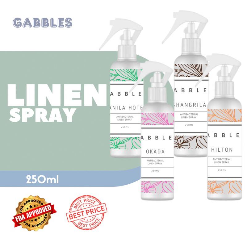 Gabbles Hotel Scent Room Linen Spray 250ml | Shopee Philippines