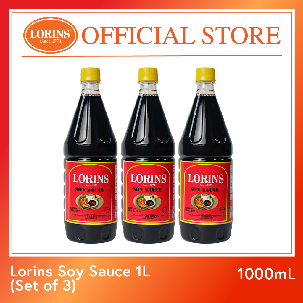 Lorins Soy Sauce 1L (Set of 3) | Shopee Philippines