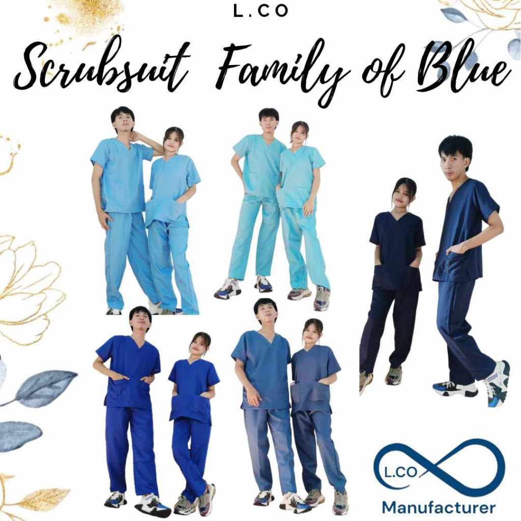 L.CO BEST QUALITY SCRUBSUIT (SHADES OF BLUE)