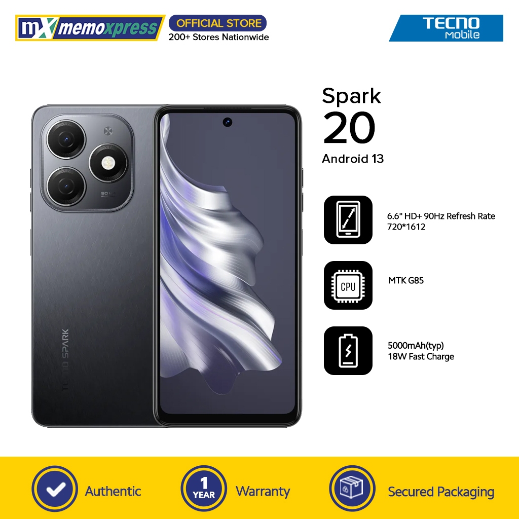 Tecno Spark 20 8GB RAM - 256GB ROM | Smartphone | Shopee Philippines