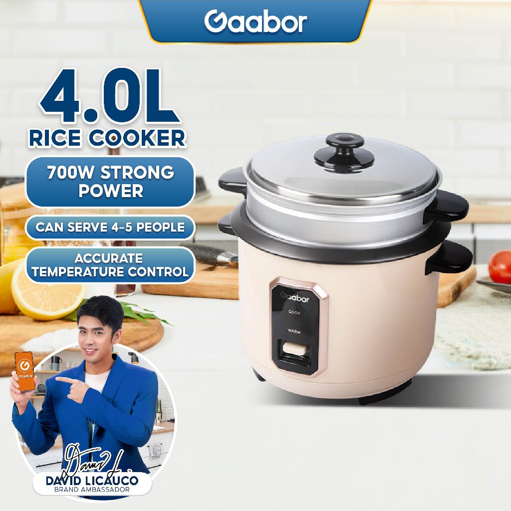 Gaabor Smart Rice Cooker with Mulitfunctional Touchscreen 6Function