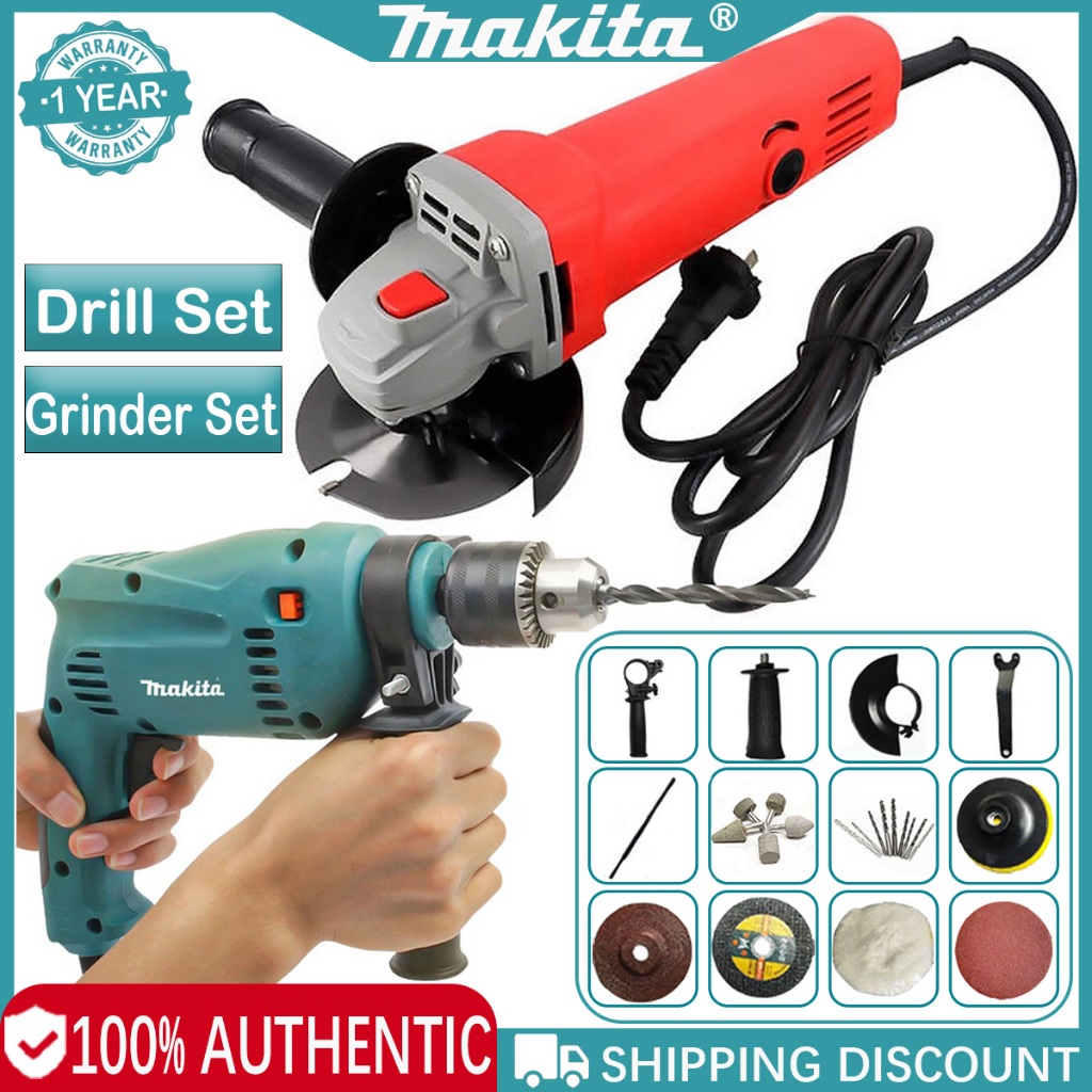 Makita Barena And Grinder Set Barena Drill Set Makita Power Tools Set Makita Barina Original Hand in