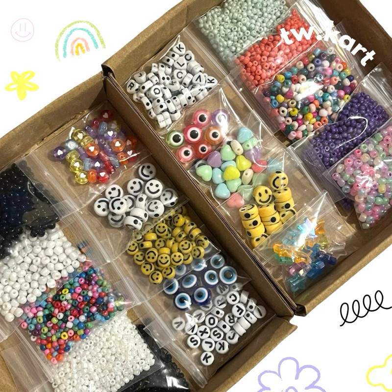 Beads For Bracelets Making Kit Fun Bead For Kids Ages 4-12, Colorful  Beginning Beads Making Set For Girls Bracelets Rings Necklaces Jewelry  Maker Set