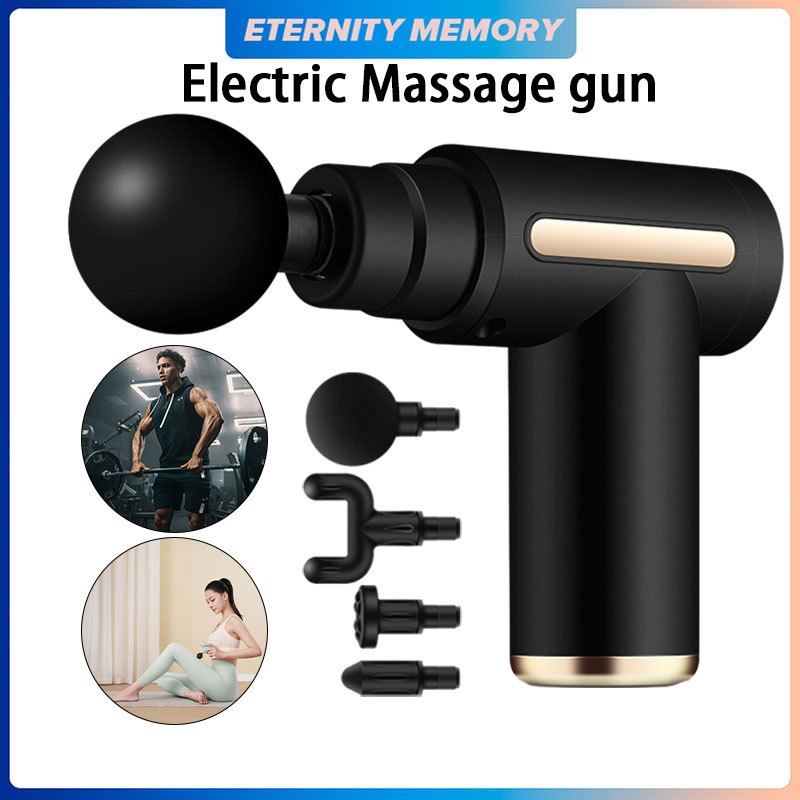 Massage Gun Muscle Relaxing Pain Relief Massager Vibration Fascia Gun ...