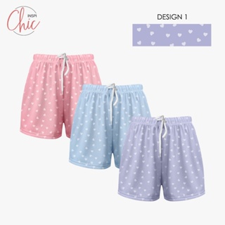 Inspi Chic Boxer Shorts for Women 3pcs Set Assorted Colors Pantulog Short  Underwear Pink Blue Violet