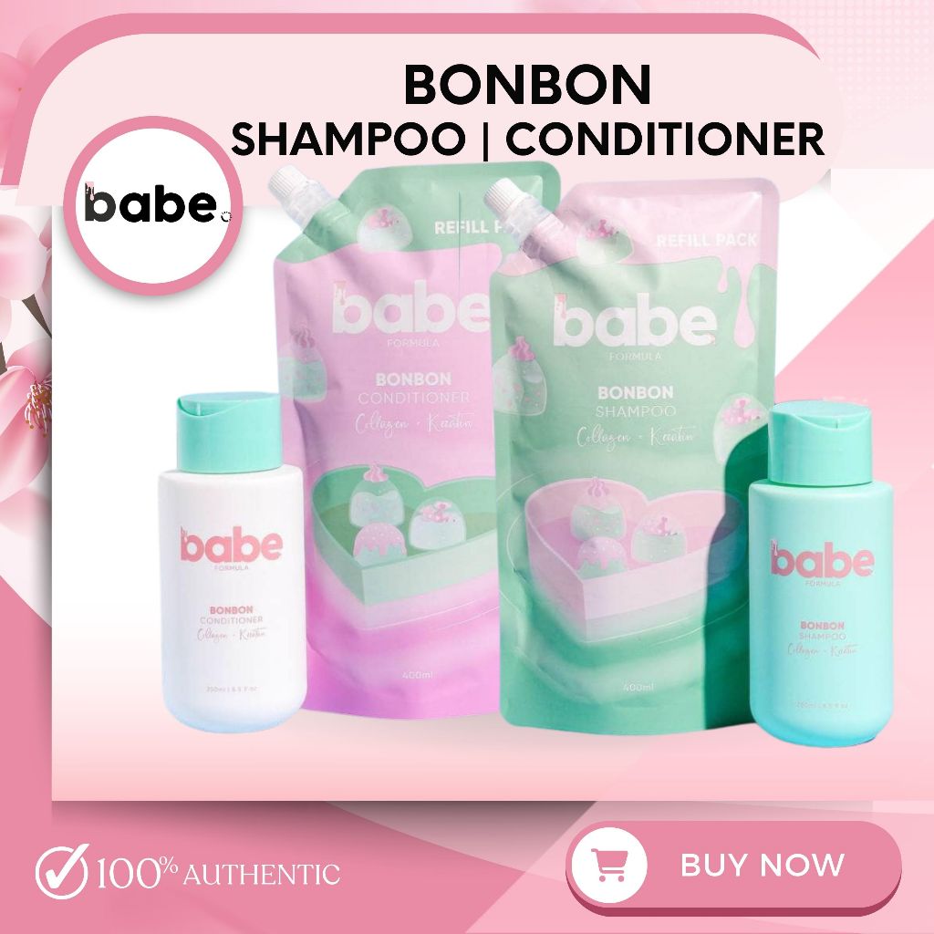 Babe Formula BONBON Shampoo and Conditioner Bottle 250ml , Refill