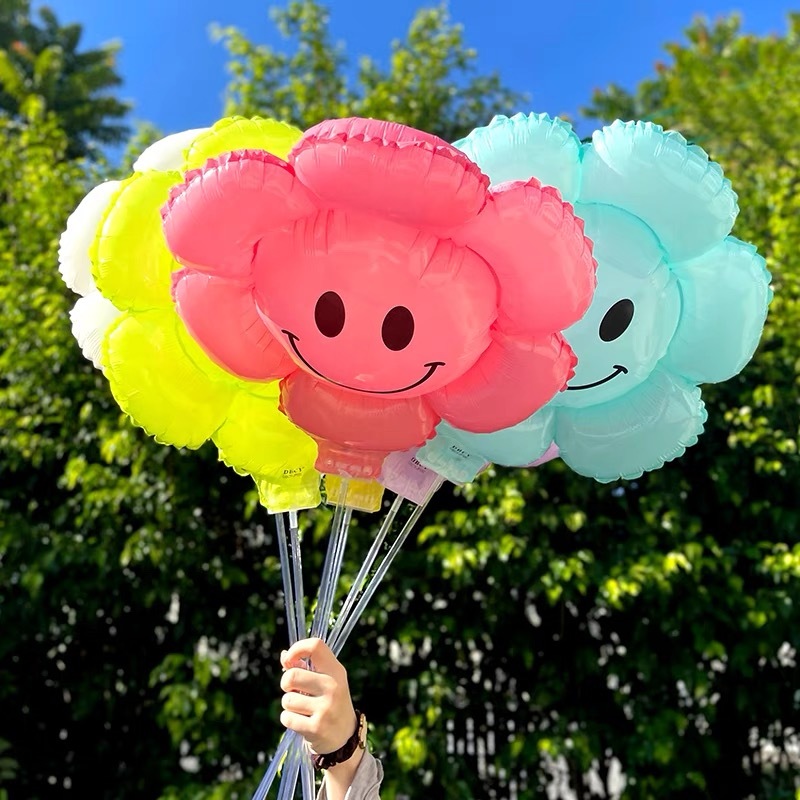 Cod/Flower Balloon Tow Bar Daisy Flower Balloons Party Decorations ...