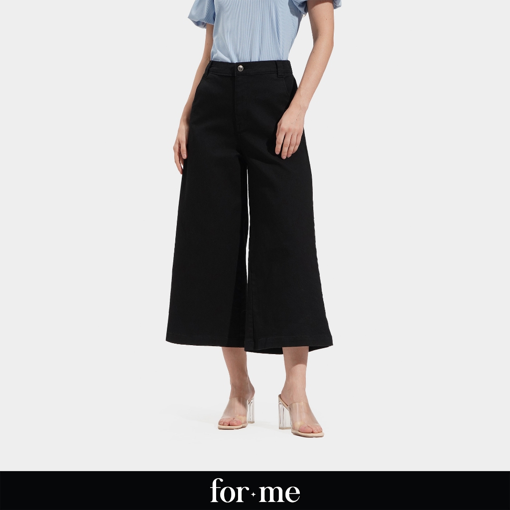 ForMe Cropped Cozy Pants for Women (Black) | Shopee Philippines