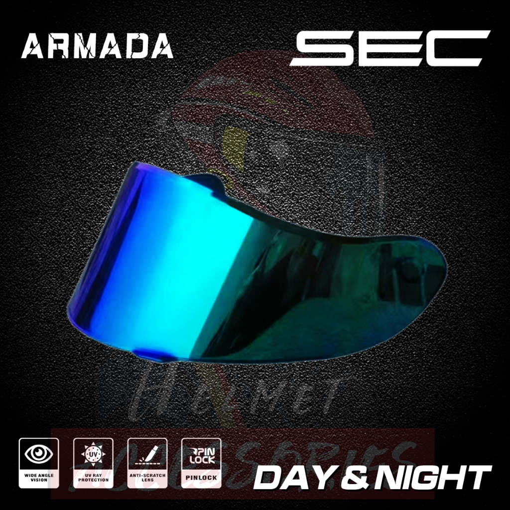 SEC ARMADA Helmet Visor Lens Shopee Philippines