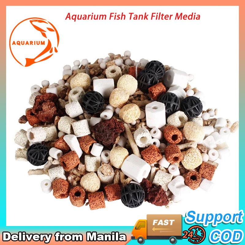 Aquarium Filter Media Ceramic Rings Fish Tank Bio Balls Clean Water ...