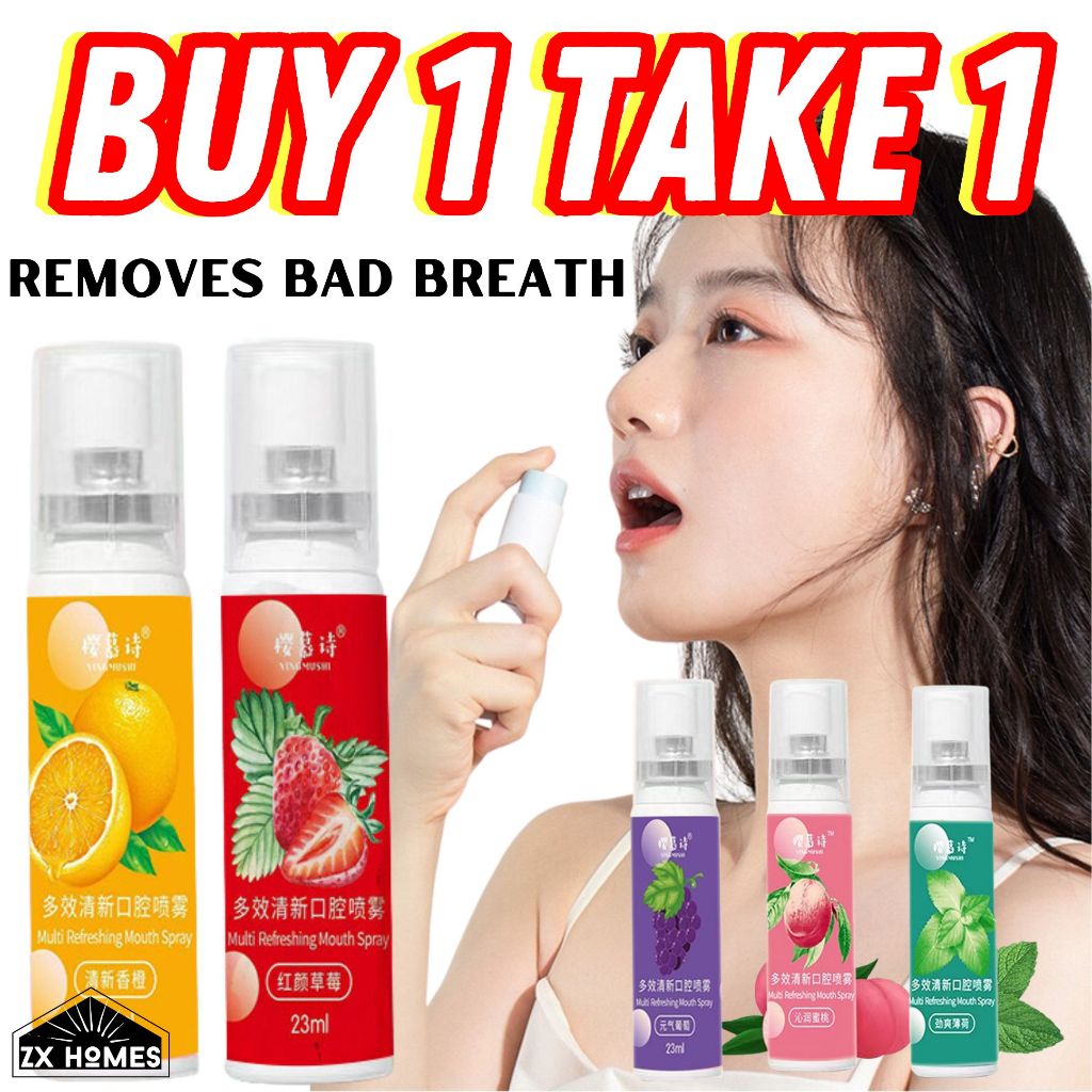 KKJJ [BUY 1 TAKE 1] 20ml Mouth Spray Long Lasting Breath Freshener Mint