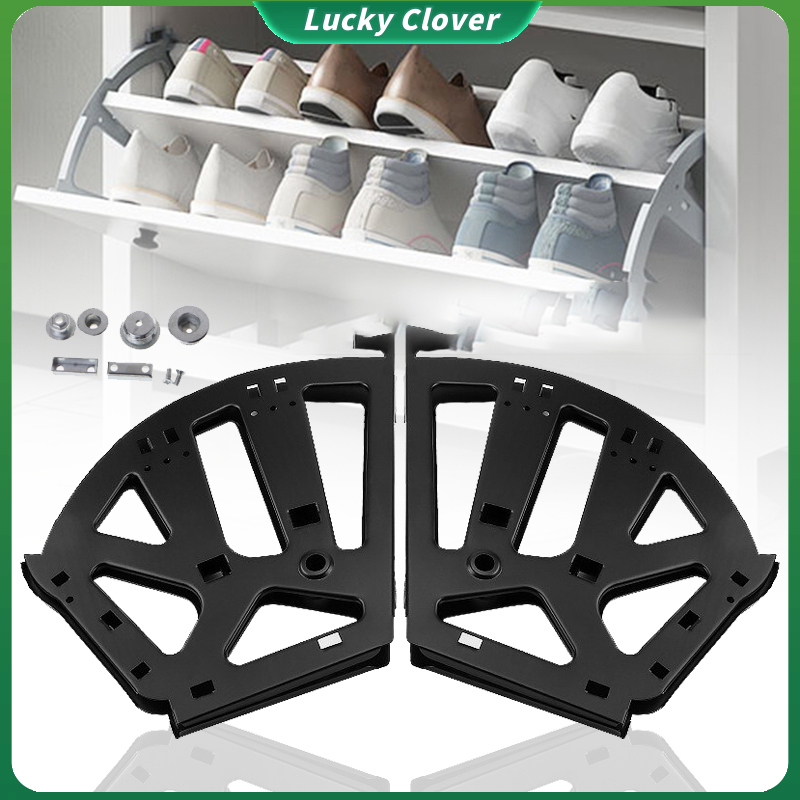 1 Pair Shoes Cabinet Hinge Rack 2/3 Layers Cabinet Flip Hinges ...