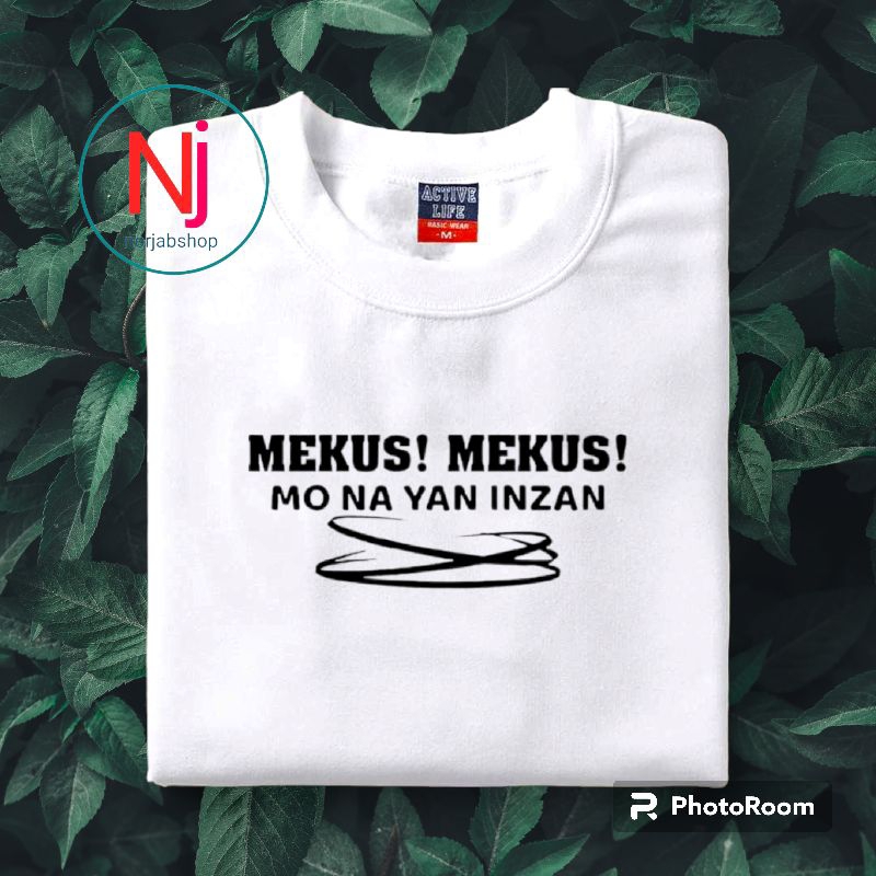 mekus mekus muna yan inzan minimalist design printed T-shirt unisex ...