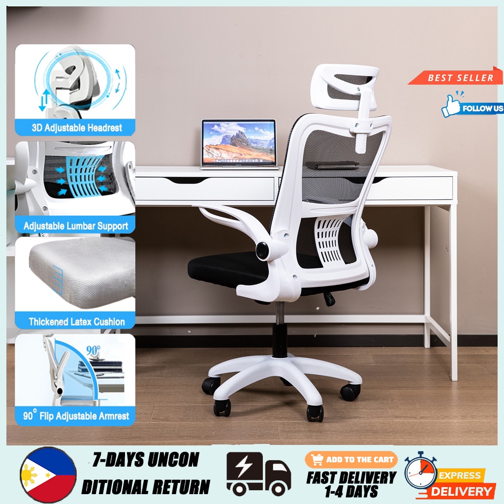Ergonomics Chair Mesh Office Chair Computer Chair Gaming Chair with  Adjustable Armrest 360 Rotate