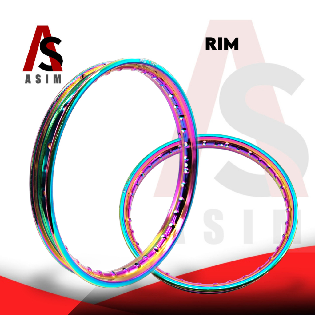 ASIM MOTORCYCLE 1PC TITANIUM/CROSS RIM 1.60x17/ 1.40x17 | Shopee ...