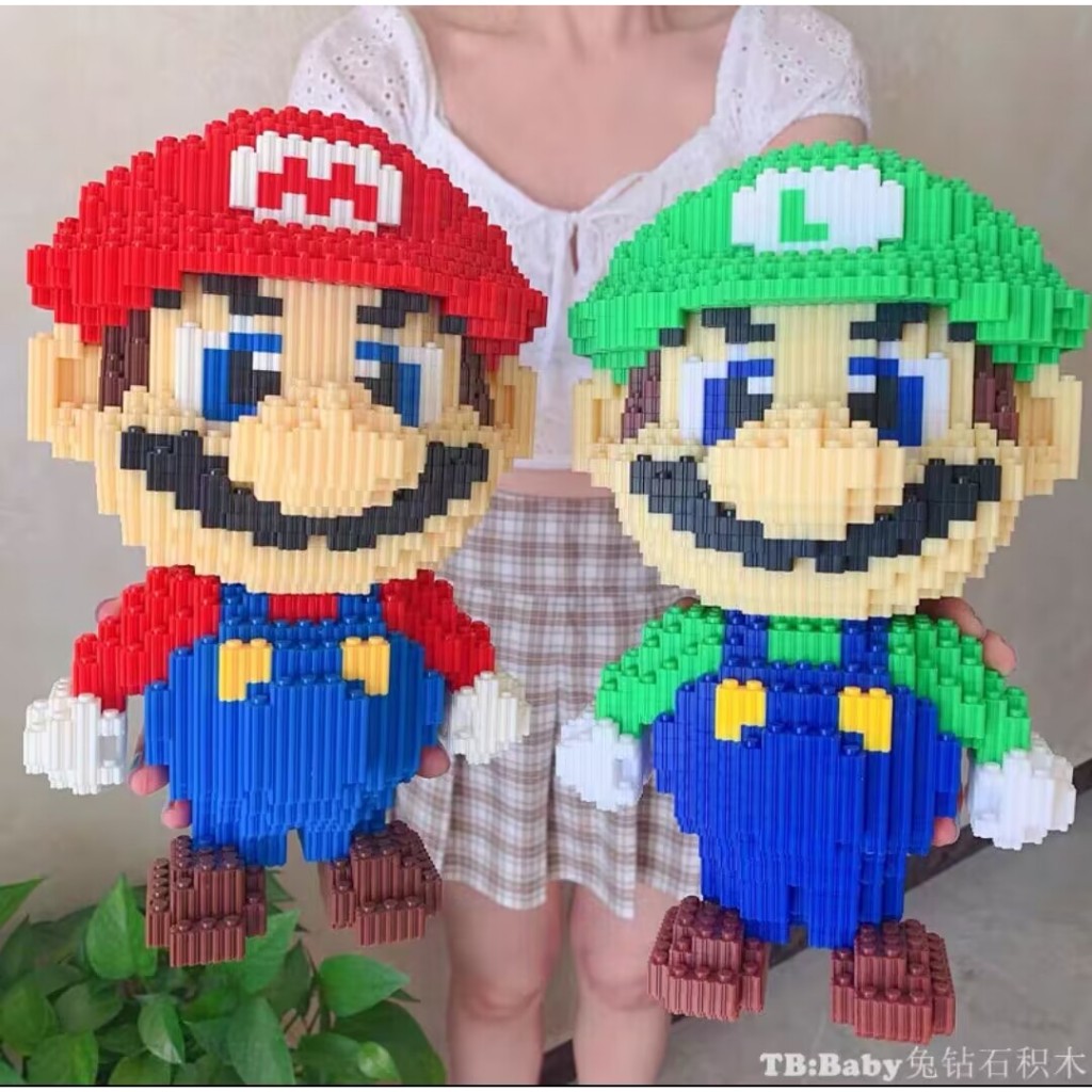 1000pcs Super Mario small particle building block model holiday ...