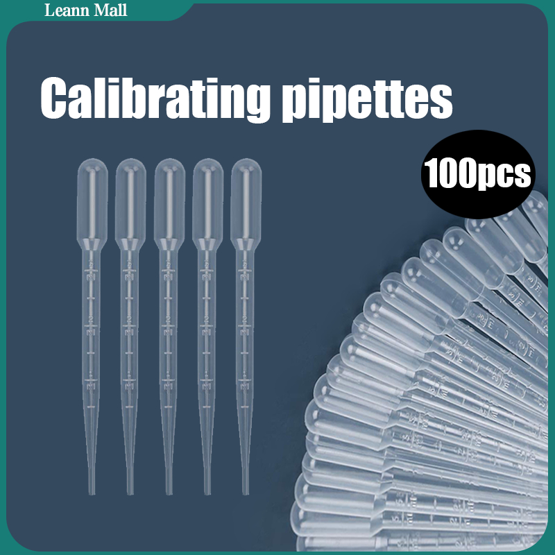 3ML 100 Pieces/Pack Calibrated Pipette Dropper Disposable Transfer Pipette With Scale For