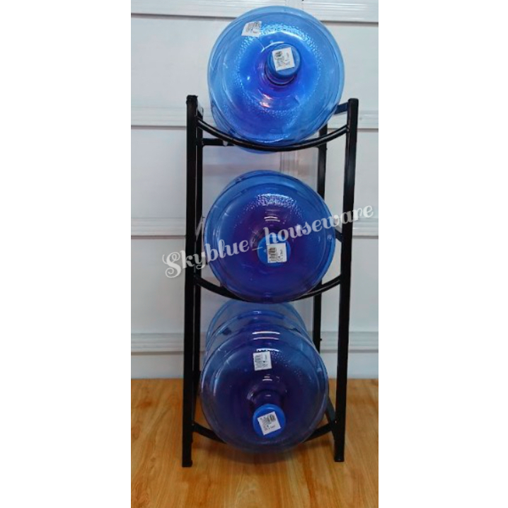 3 LAYER WATER GALLON STAND / SPACE SAVING WATER GALLON ORGANIZER ...