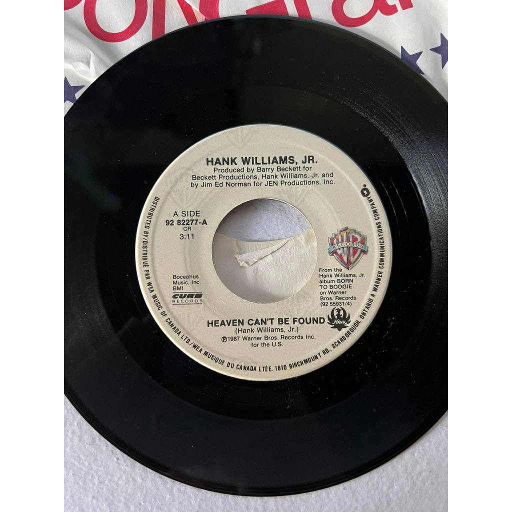 Hank Williams, Jr. – Heaven Can't Be Found/The Doctor's Song Vintage ...