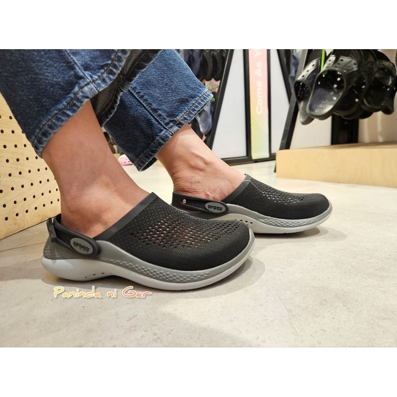 Original Crocs Literide 360 Clog Black Slate Grey Shopee Philippines