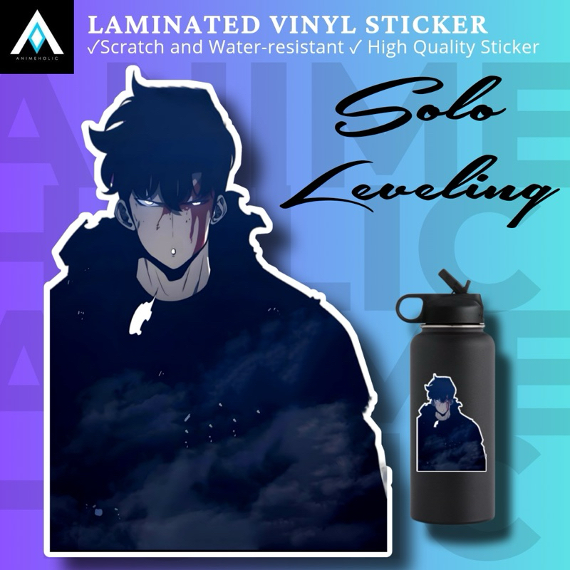 SOLO LEVELING SUNG JIN WOO SHADOW MONARCH LAMINATED VINYL STICKERS PART ...