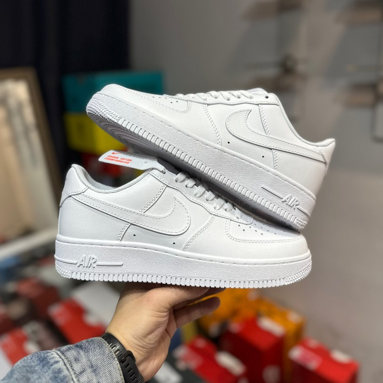 100% Original Nike Air Force 1 All White Af1 Men And Women Shoes 