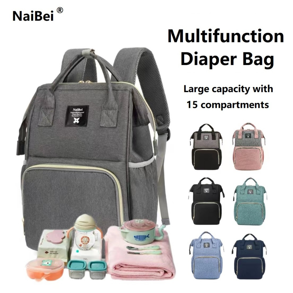 COD Multifunctional Diaper Bag Backpack Baby Nappy Bag Mommy Maternity