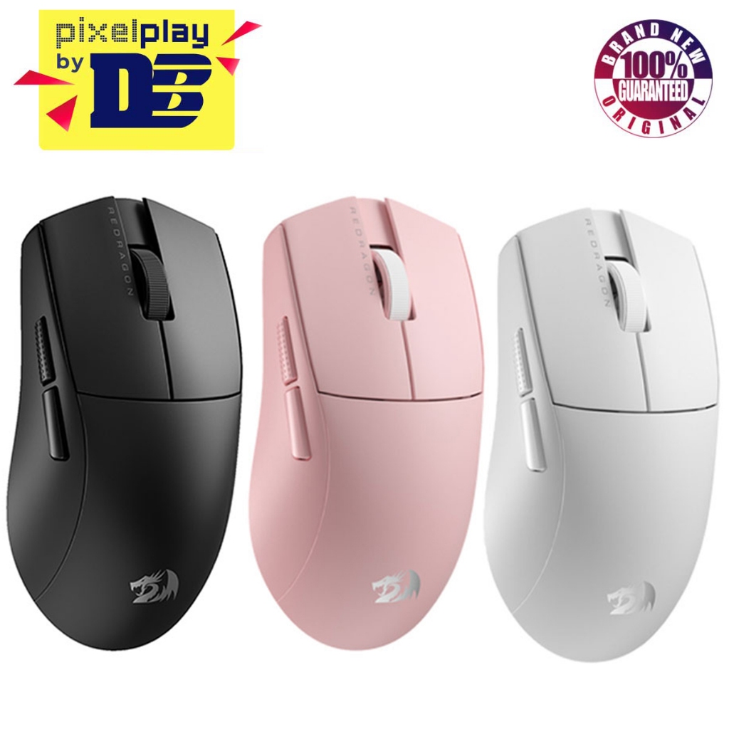 Redragon M916 PRO Mouse Gaming Wireless 3 Modalità – 49g, 26000 DPI, Frequenza 4KHz, Batteria Lunga Durata, Software Programmabile