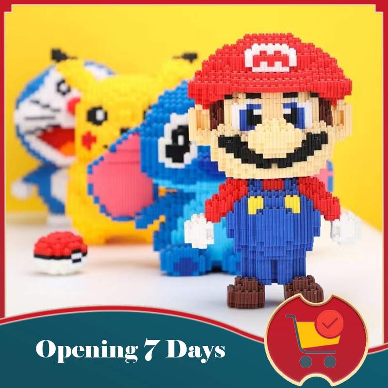 Super Mario Building Block Cartoon Anime Character Building Blocks ...