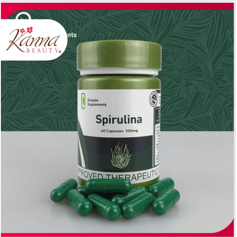 Simplee Spirulina Capsule Supplement 500mg 60 capsules | Shopee Philippines