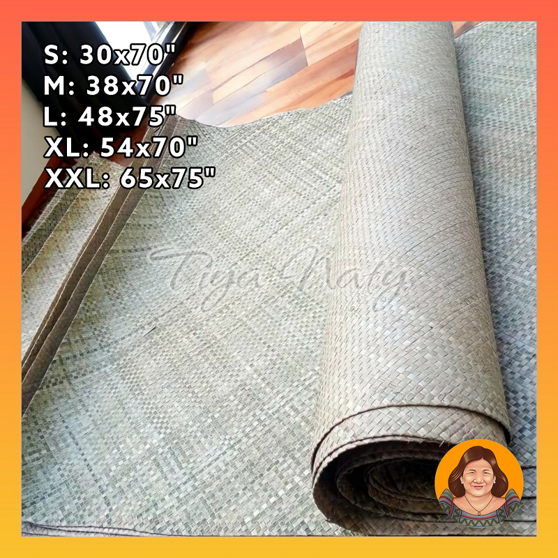 TIYA NATY Handwoven Native Banig Filipino Sleeping Mat for home bedroom ...
